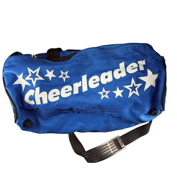 Blue Chassé Cheerleader Duffel Bag With White Star Print - Picture 2 of 10